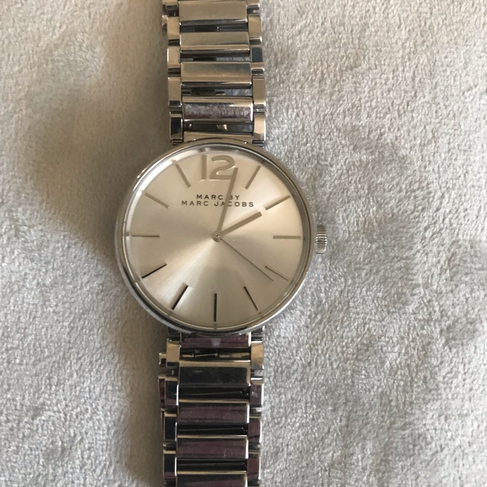 Silver wristwatch